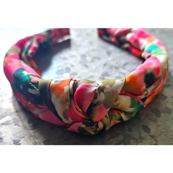 NWOT J.Crew Printed Knot Headband - Picture 2 of 4